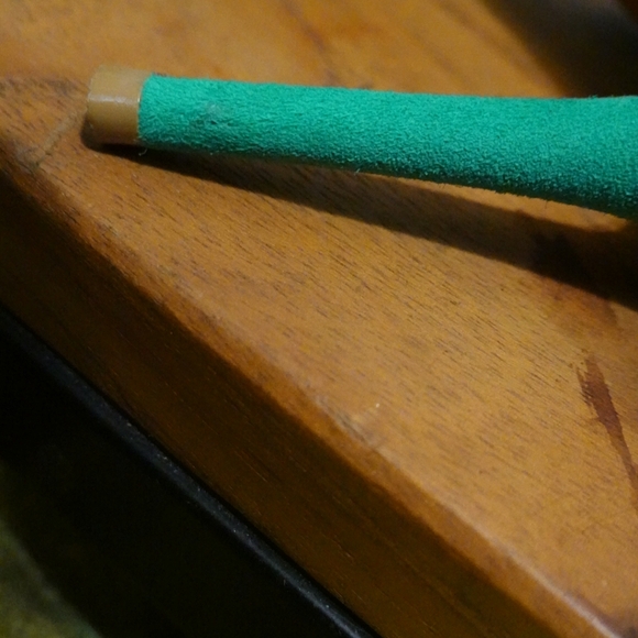 CÉLINE Green Suede D'Orsay Heels, size 38½ - Picture 6 of 10